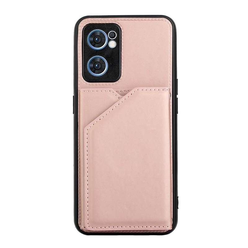 For OPPO Reno7 5G Skin Feel PU + TPU + PC Phone Case(Brown)