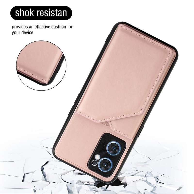 For OPPO Reno7 5G Skin Feel PU + TPU + PC Phone Case(Brown)