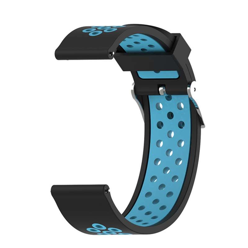 For Garmin Forerunner 245 Two-tone Strap(White + Red)