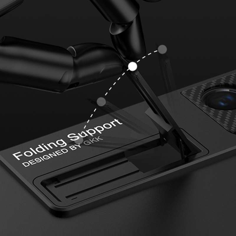For Samsung Galaxy S21 Ultra 5G GKK Ultra-thin Shockproof Phone Case with Holder & Pen Slots & Stylu