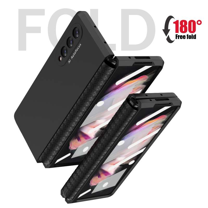 For Samsung Galaxy A73 5G Solid Color PC + TPU Protective Case with Holder & Card Slots(Rose Gold)