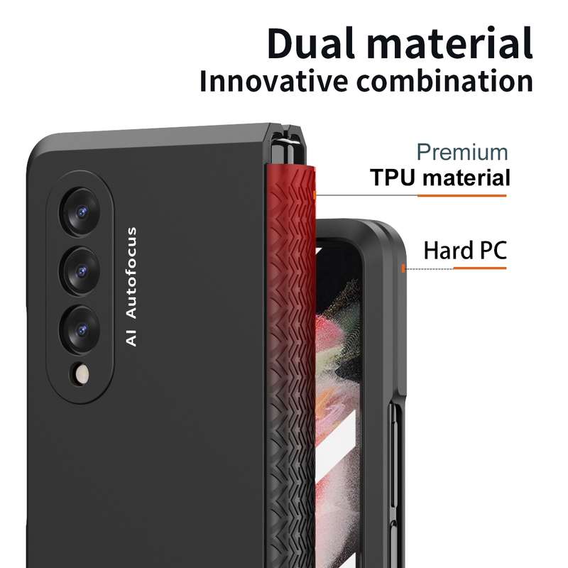 For Samsung Galaxy A73 5G Solid Color PC + TPU Protective Case with Holder & Card Slots(Rose Gold)