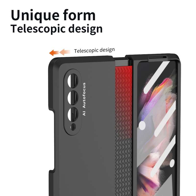 For Samsung Galaxy A73 5G Solid Color PC + TPU Protective Case with Holder & Card Slots(Rose Gold)