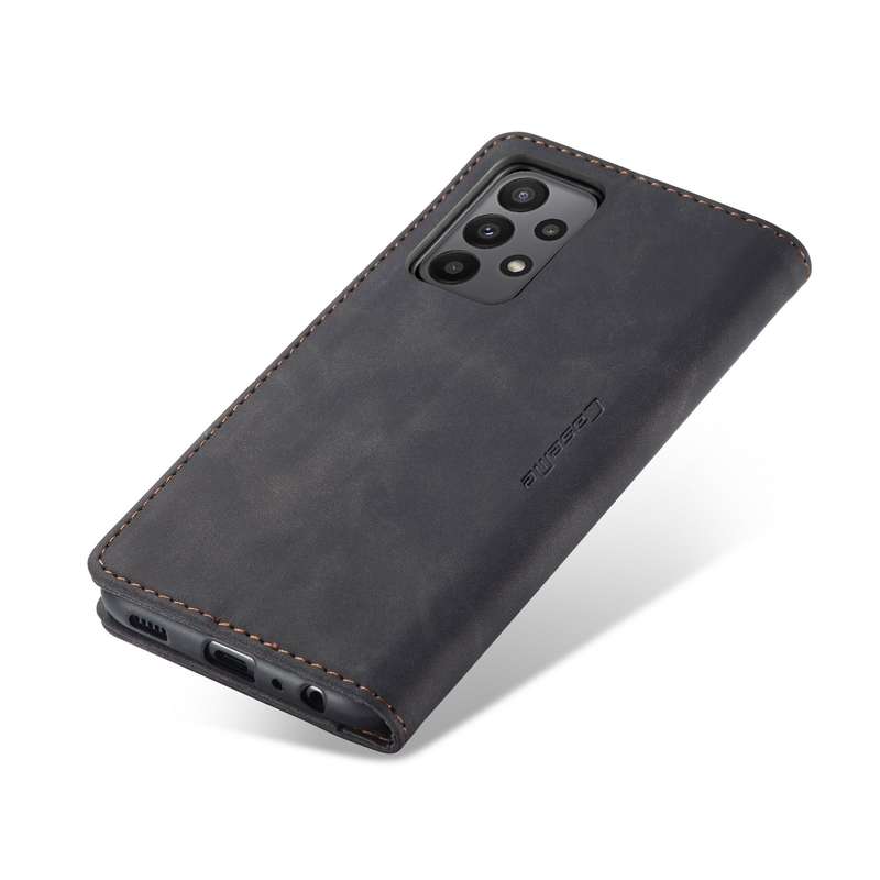 For Samsung Galaxy A23 CaseMe 013 Multifunctional Horizontal Flip Leather Phone Case(Black)