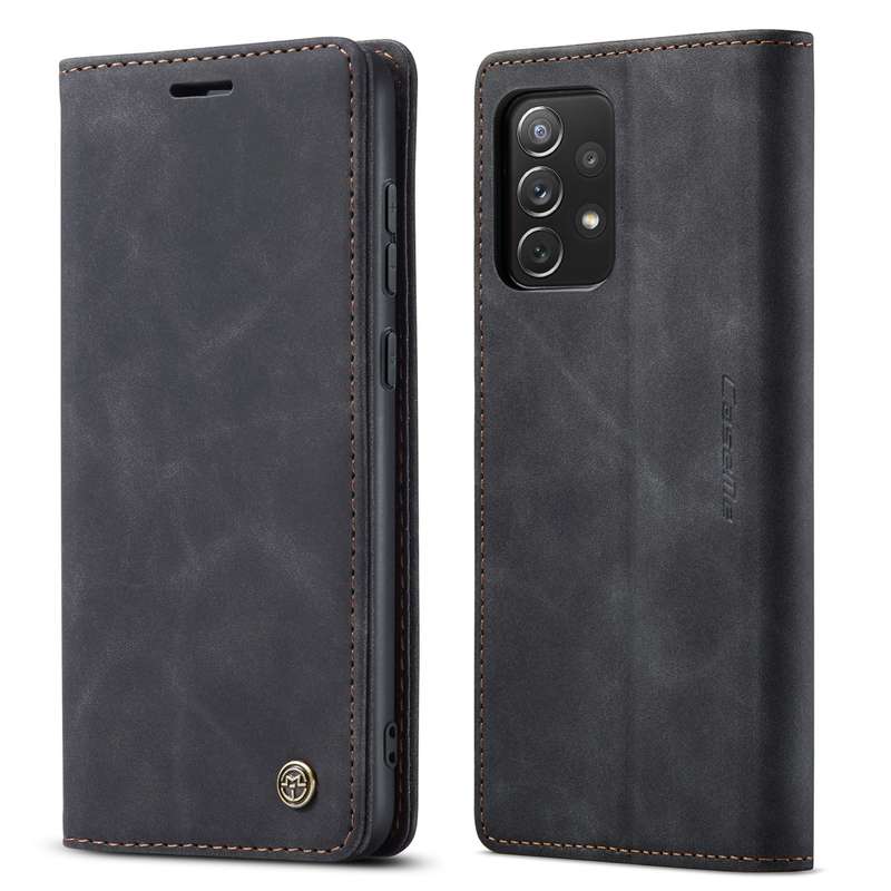 For Samsung Galaxy A73 5G CaseMe 013 Multifunctional Horizontal Flip Leather Phone Case(Coffee)
