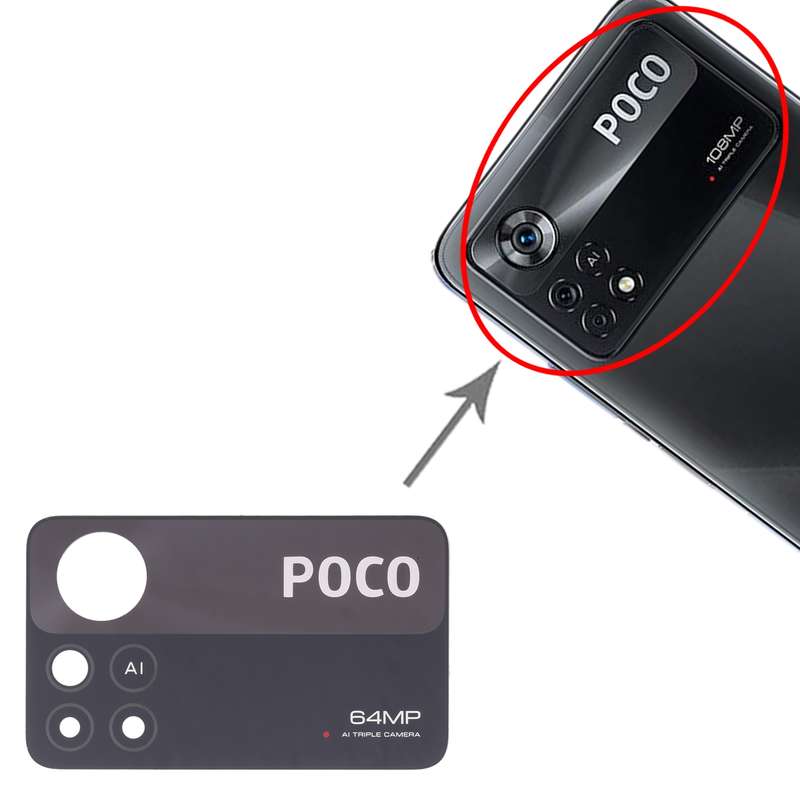 10 PCS Back Camera Lens For Xiaomi Poco X4 Pro 5G