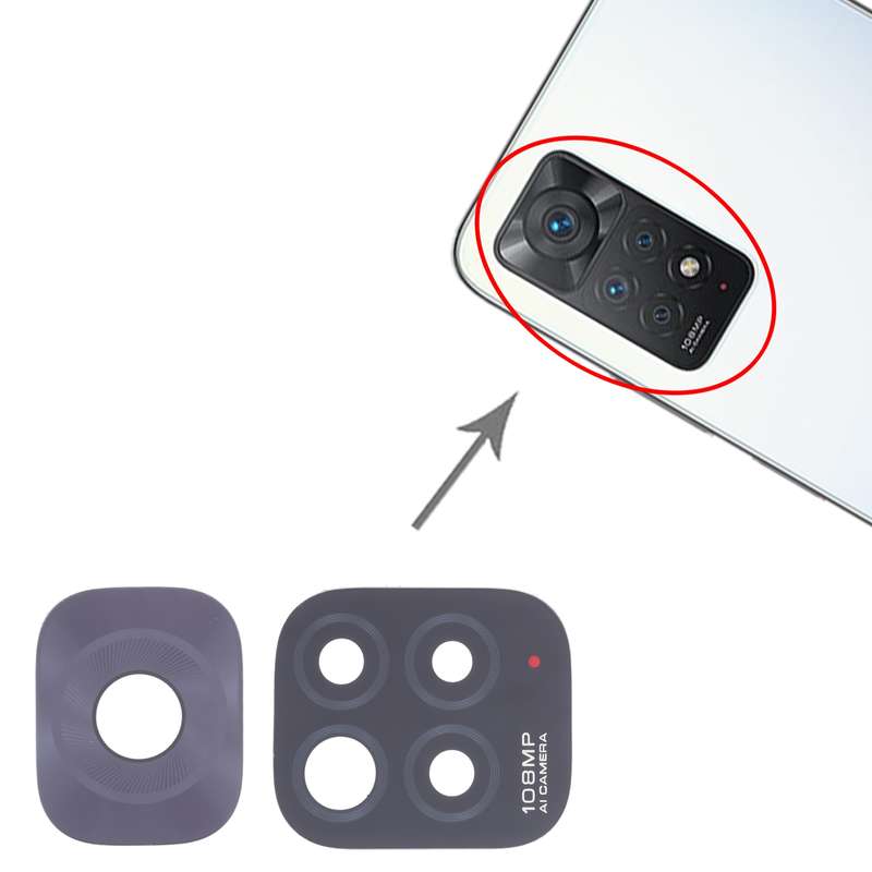 10 PCS Back Camera Lens For Xiaomi 11i/Redmi Note 11 Pro China/Redmi Note 11 Pro+ 5G/11i HyperCharge