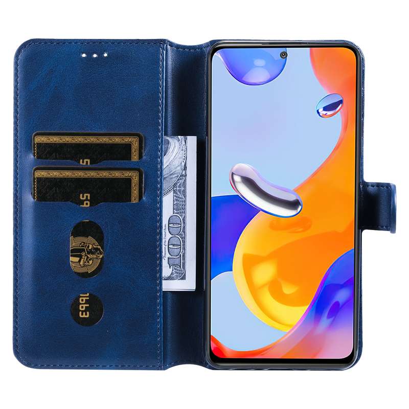 For Xiaomi Redmi Note 11 Pro 4G / 5G Classic Calf Texture Flip Leather Case(Black)