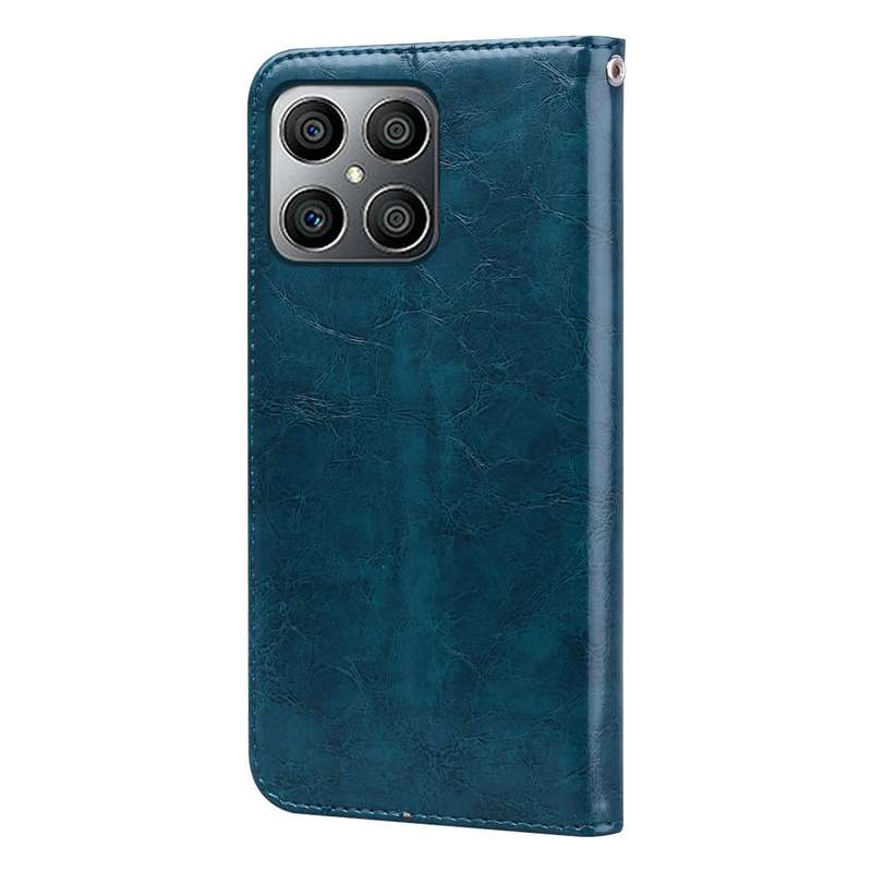 For Honor X8 / X30i Oil Wax Texture Leather Phone Case(Black)