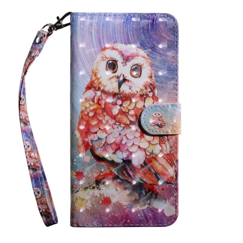 For Xiaomi Redmi 10C Global 3D Painted Pattern Leather Phone Case(Husky)