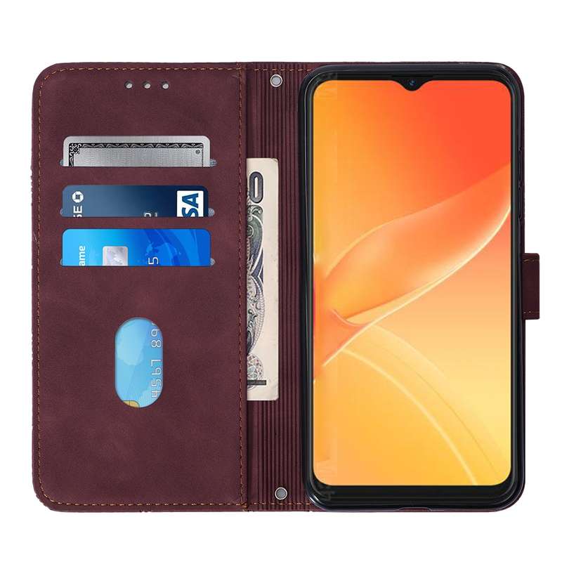 For Itel P37/Vision 2S/P651L Crossbody 3D Embossed Flip Leather Phone Case(Brown)