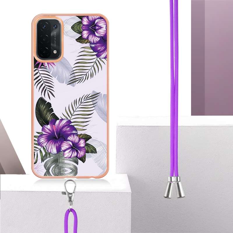 For iPhone 13 Pro Crossbody Lanyard Elastic Silicone Card Holder Phone Case(White)