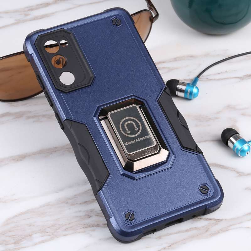 For Samsung Galaxy S20 FE Ring Holder Non-slip Armor Phone Case(Green)