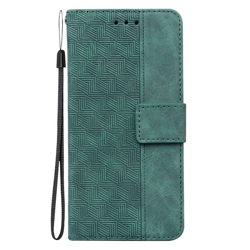 For Xiaomi 12 Lite Geometric Embossed Leather Phone Case(Red)