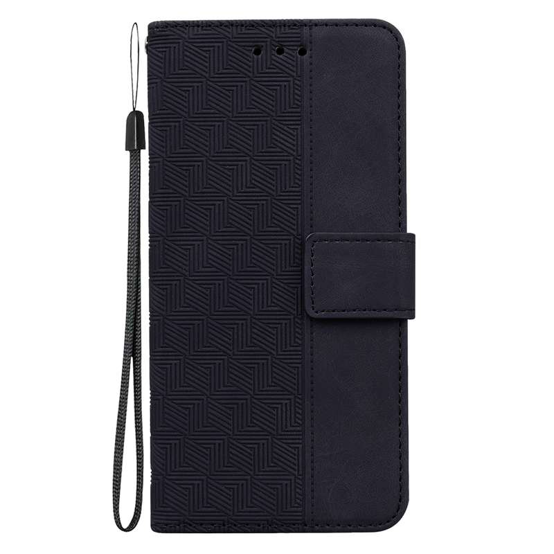 For Xiaomi 12 Lite Geometric Embossed Leather Phone Case(Red)