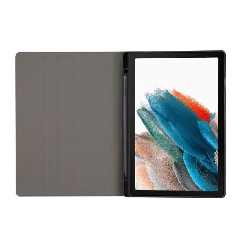 For Samsung Galaxy Tab A8 X200 Painted Voltage Pen Slot Tablet Smart Case(Blue Elk)