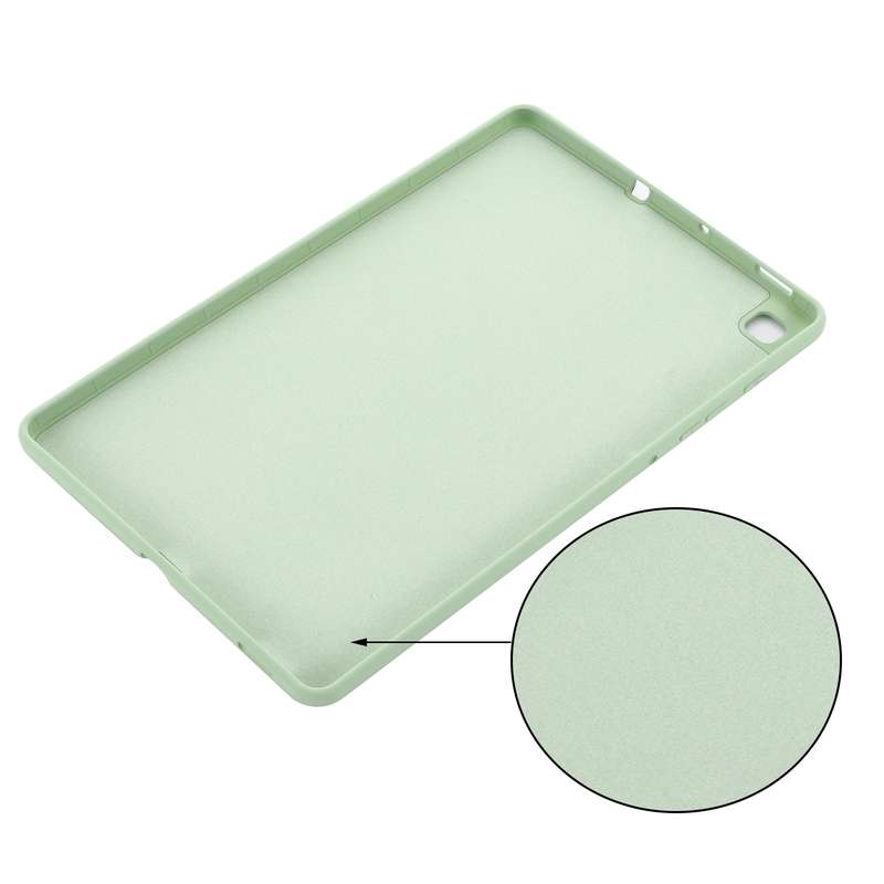 For Samsung Galaxy Tab S6 Lite Solid Color Liquid Silicone Shockpoof Tablet Case(Black)
