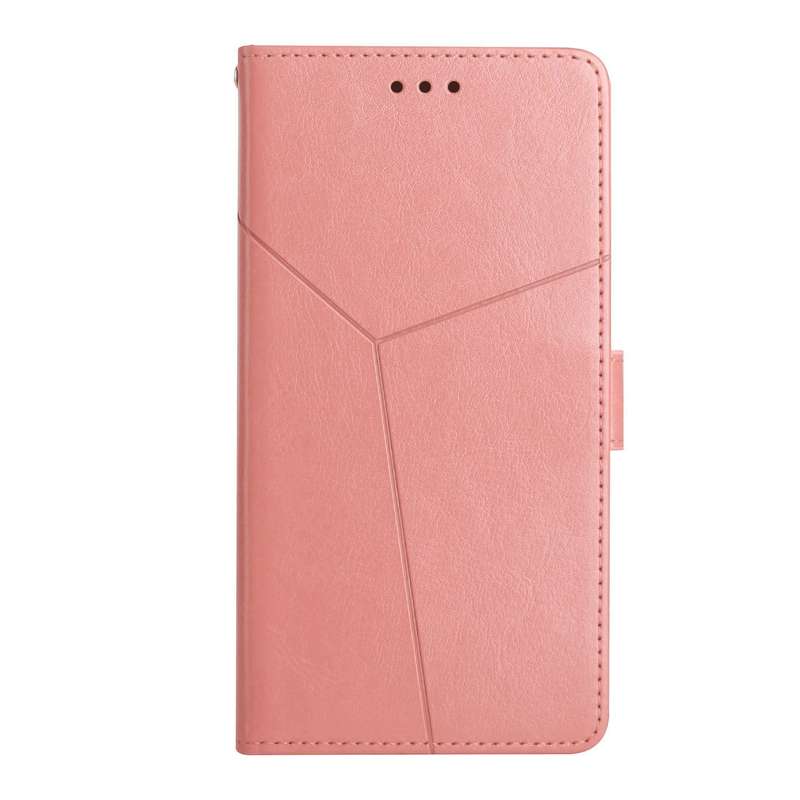 For Honor Magic4 Lite 5G Y Stitching Horizontal Flip Leather Phone Case(Rose Gold)