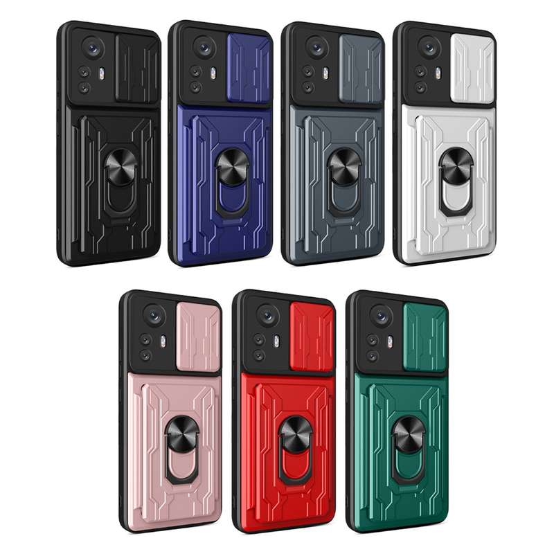 For Xiaomi Poco F4 GT / Redmi K50 Gaming Sliding Camera Cover Design TPU+PC Phone Case(Black)