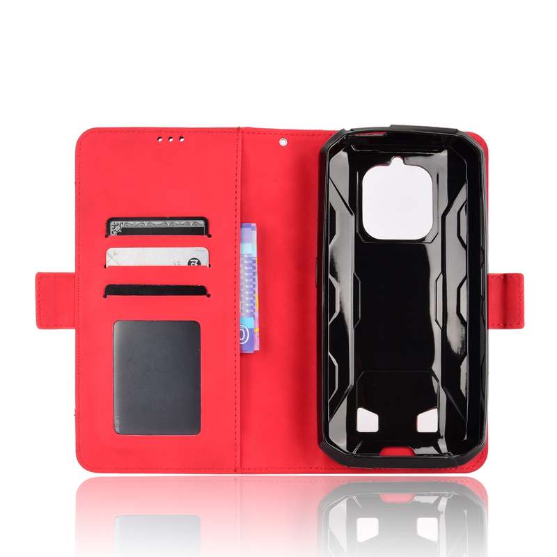 For Oukitel WP18 Skin Feel Calf Texture Card Slots Leather Phone Case(Red)