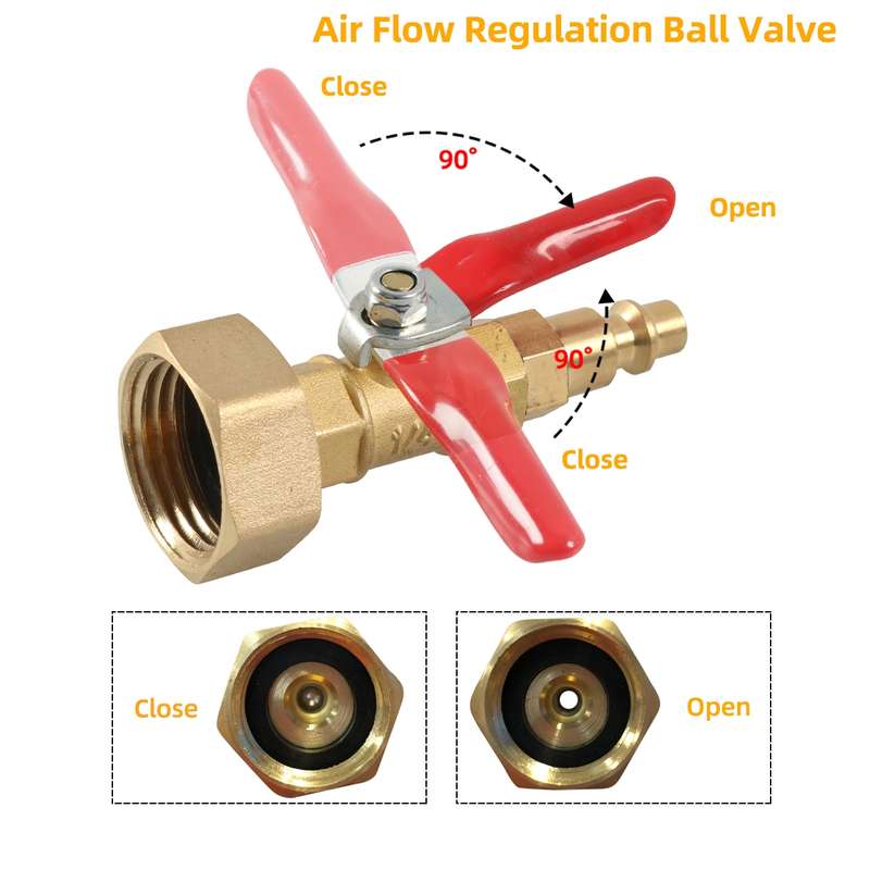 A6862 RV Female Thread 1/4 Drain Fitting Adapter with Storage Bag