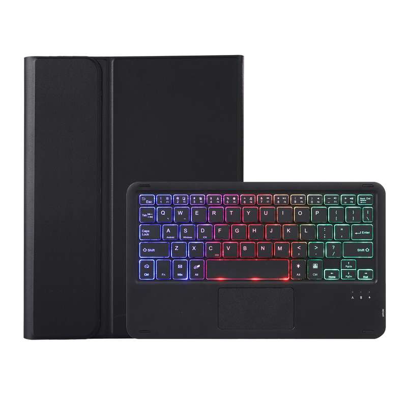 For Samsung Galaxy Tab S6 Lite A610B-AS Lambskin Texture Backlight Bluetooth Keyboard Leather Tablet