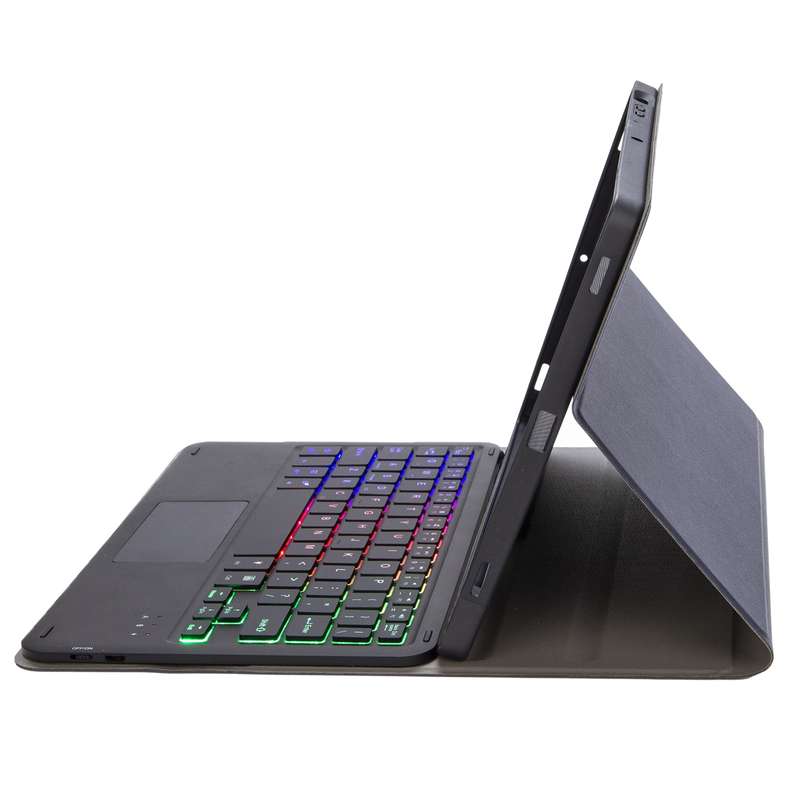 For Samsung Galaxy Tab S6 Lite A610B-AS Lambskin Texture Backlight Bluetooth Keyboard Leather Tablet