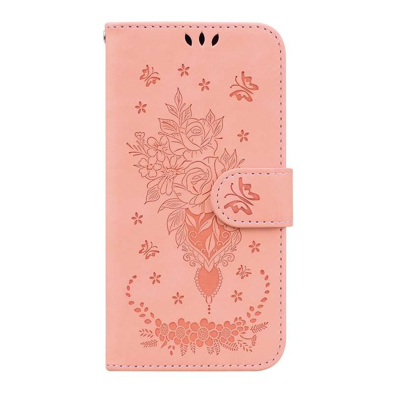 For Honor 20 / Huawei nova 5T Butterfly Rose Embossed Leather Phone Case(Purple)