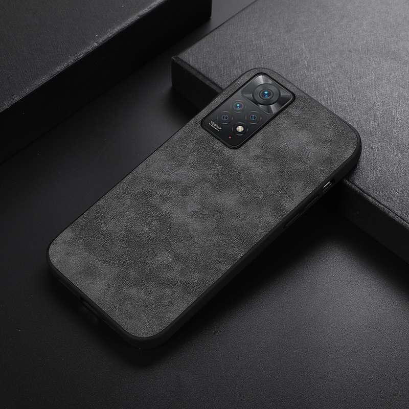 For Xiaomi Redmi Note 11 Pro Morocco Texture PU Shockproof Phone Case(Brown)