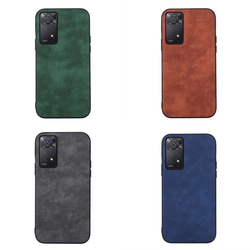 For Xiaomi Redmi Note 11 Pro Morocco Texture PU Shockproof Phone Case(Brown)
