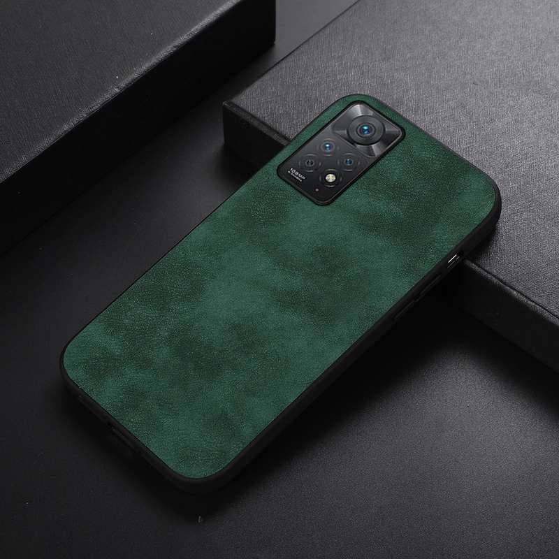 For Xiaomi Redmi Note 11 Pro Morocco Texture PU Shockproof Phone Case(Brown)