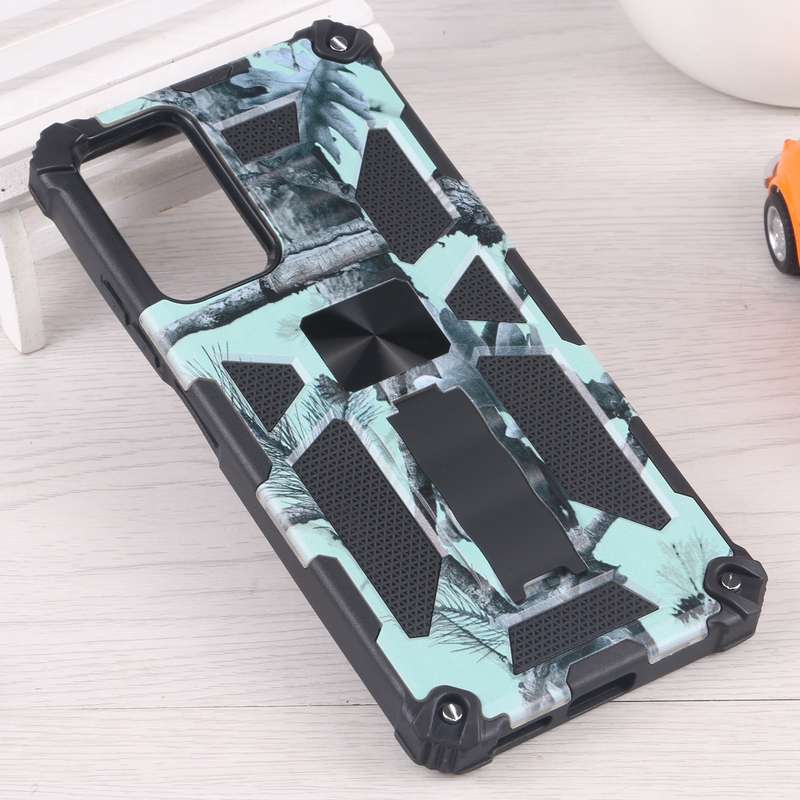 For Xiaomi Redmi Note 11 Pro 4G / 5G Global Camouflage Armor Kickstand TPU + PC Magnetic Phone Case(