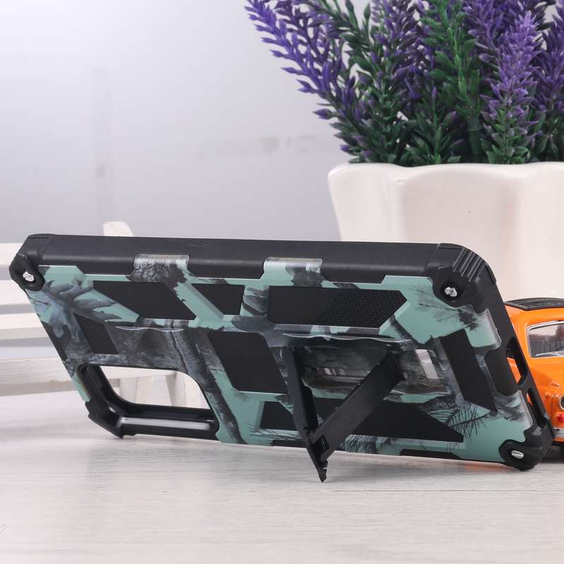 For Xiaomi Redmi Note 11 Pro 4G / 5G Global Camouflage Armor Kickstand TPU + PC Magnetic Phone Case(