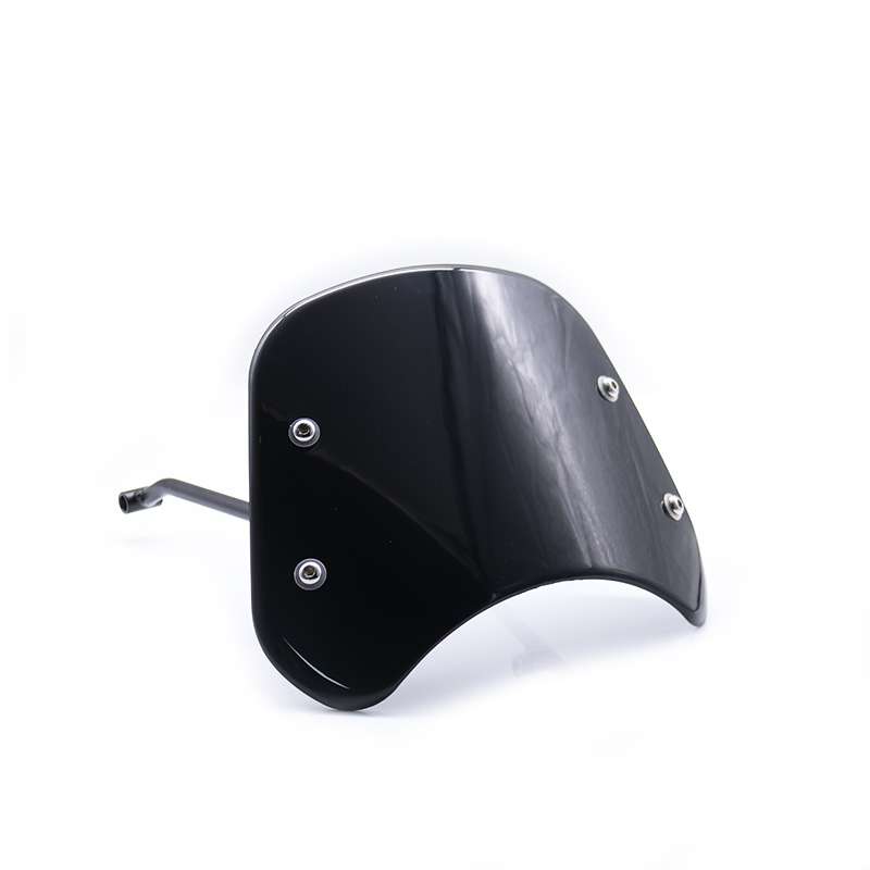 DF016-C Motorcycle Front Windshield for Benelli Leoncino Trail 500(Black)