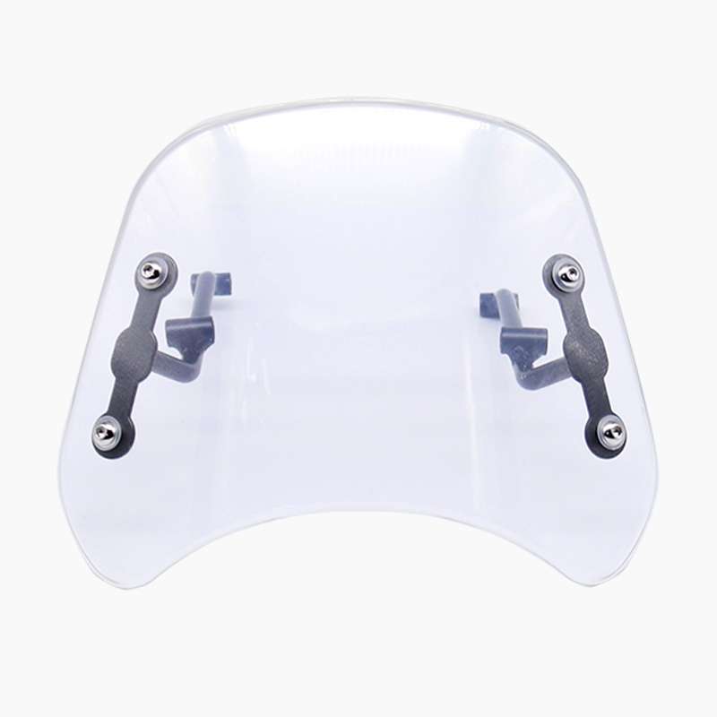 DF016-C Motorcycle Front Windshield for Benelli Leoncino Trail 500(Transparent)