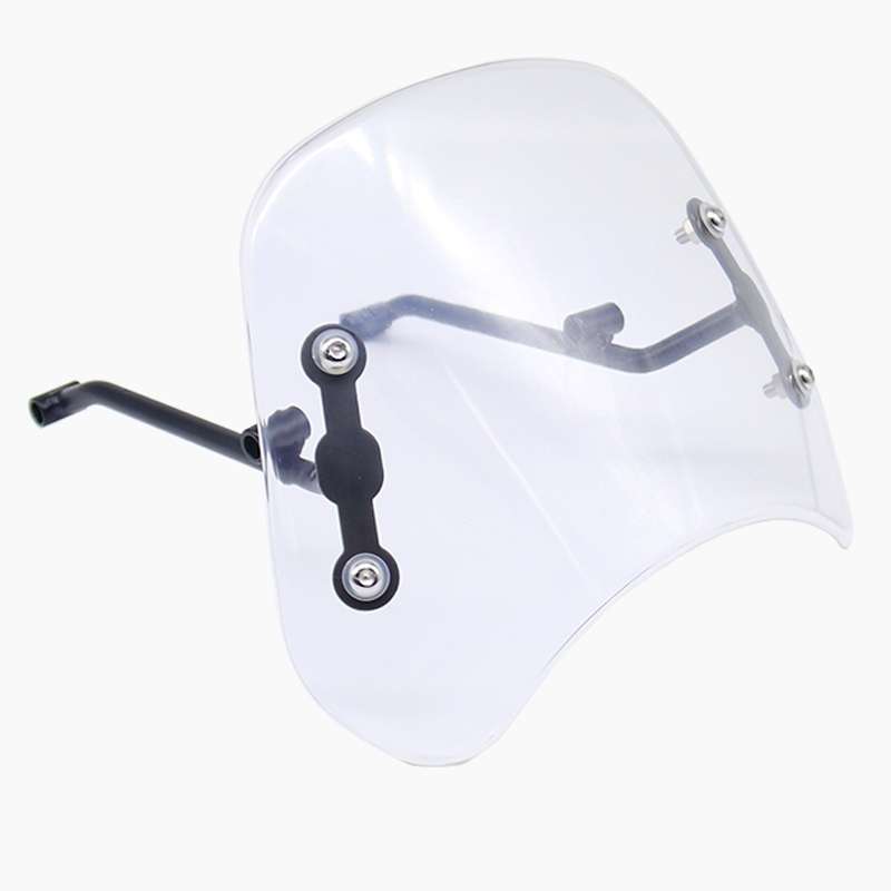 DF016-C Motorcycle Front Windshield for Benelli Leoncino Trail 500(Transparent)