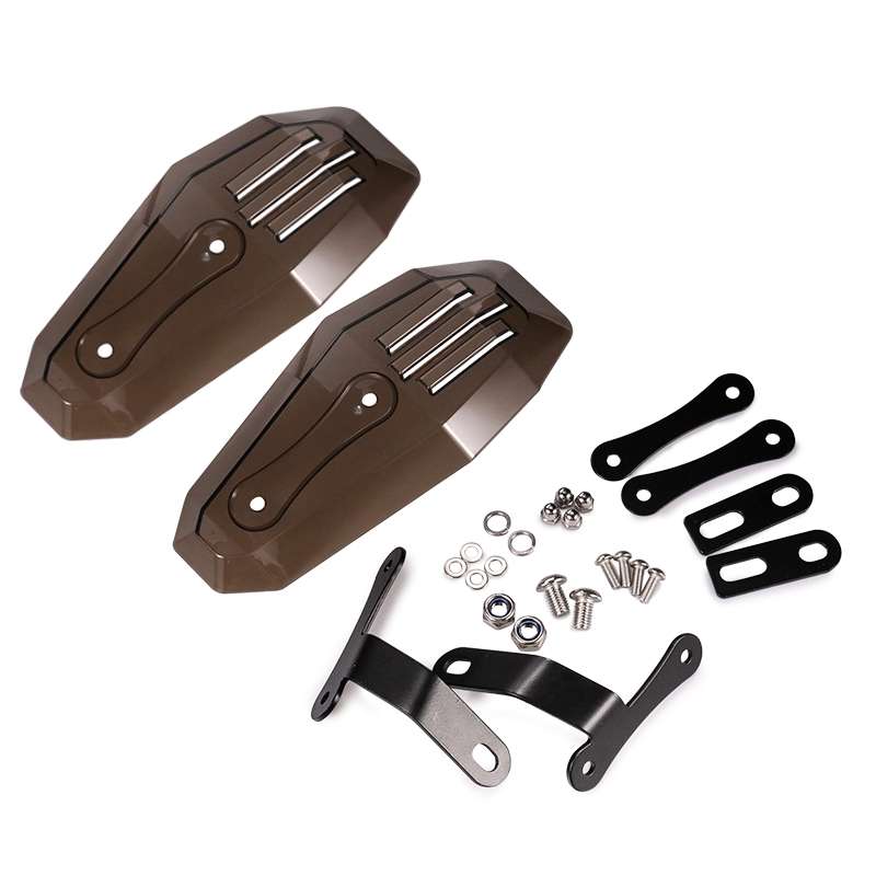 HP-HS002 1 Pair Motorcycle PC Front Windshield Handguard for Harley 883 / x48 / 1200(Smoked)