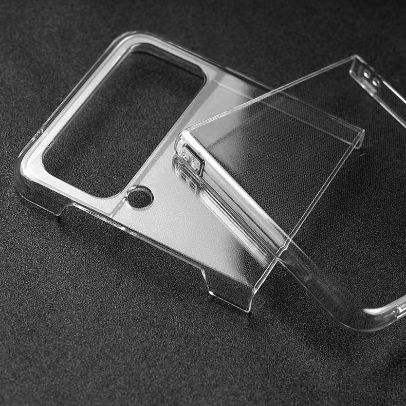 For Samsung Galaxy Z Flip4 Transparent PC Phone Case
