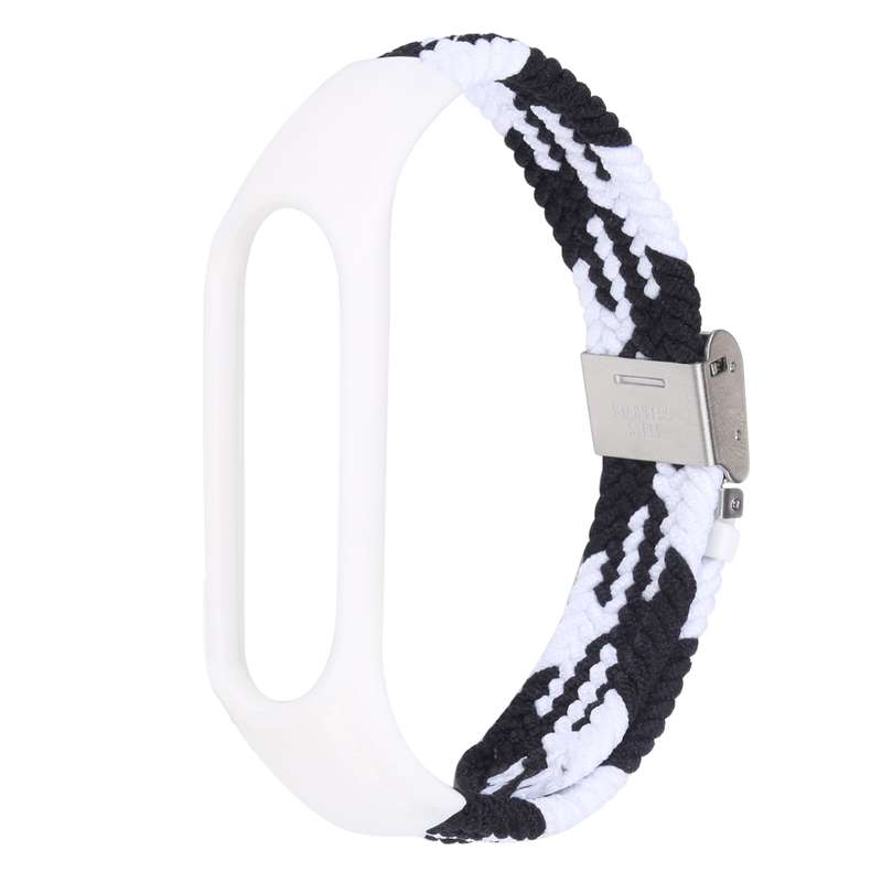 For Xiaomi Mi Band 7 Adjustable Nylon Braided Integrated Watch Band(Colorful)