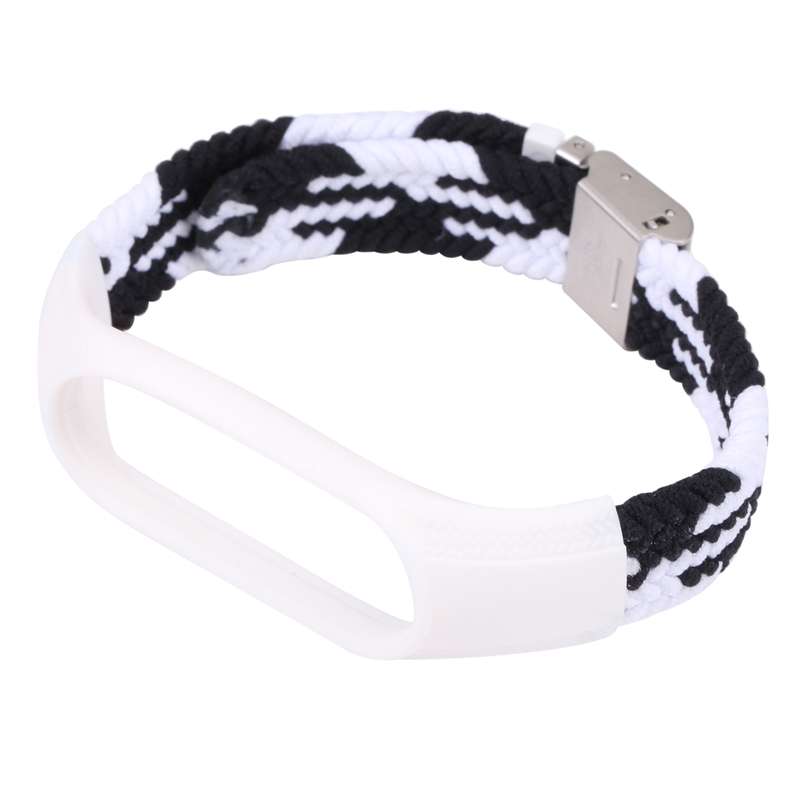 For Xiaomi Mi Band 7 Adjustable Nylon Braided Integrated Watch Band(Colorful)