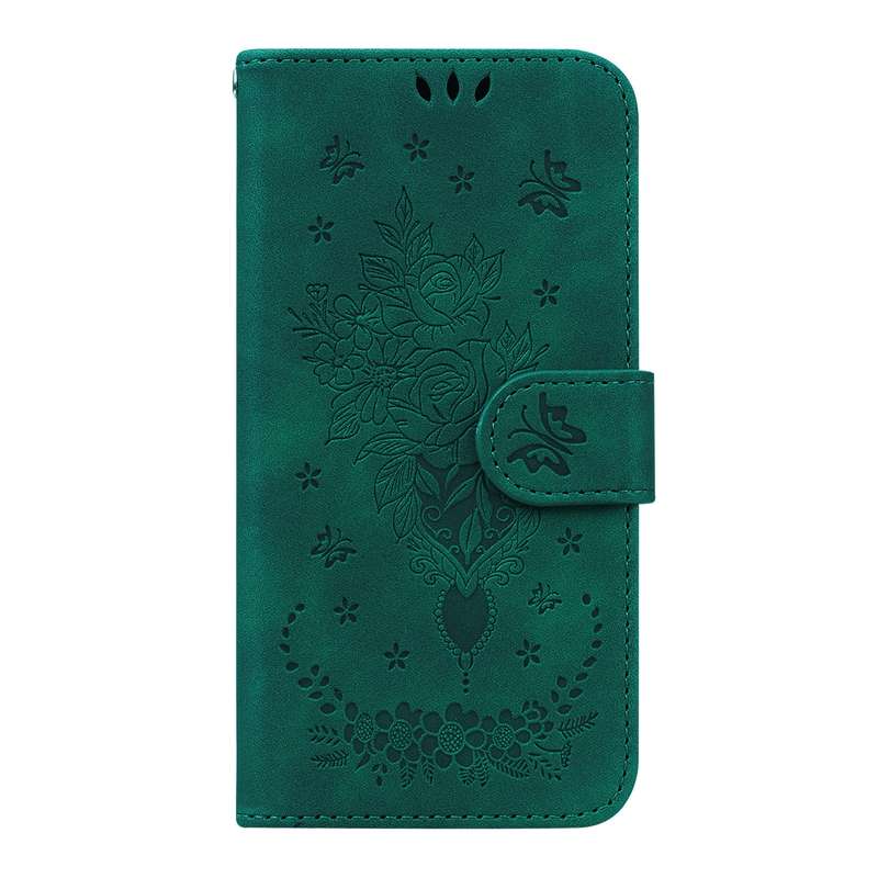 For Samsung Galaxy A52 5G / 4G Butterfly Rose Embossed Leather Phone Case(Purple)