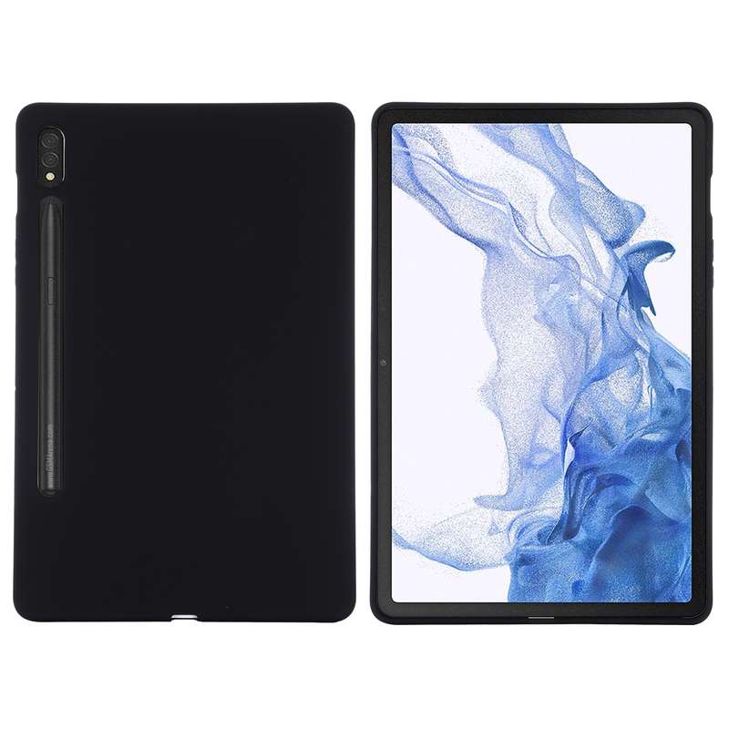 For Samsung Galaxy Tab S8 / S7 Pure Color Liquid Silicone Shockproof Tablet Case(Green)
