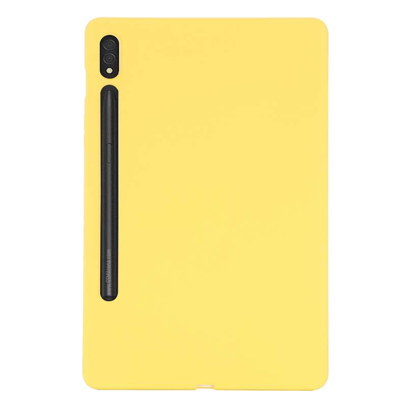 For Samsung Galaxy Tab S8 / S7 Pure Color Liquid Silicone Shockproof Tablet Case(Green)