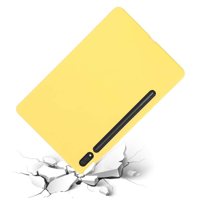 For Samsung Galaxy Tab S8 / S7 Pure Color Liquid Silicone Shockproof Tablet Case(Green)