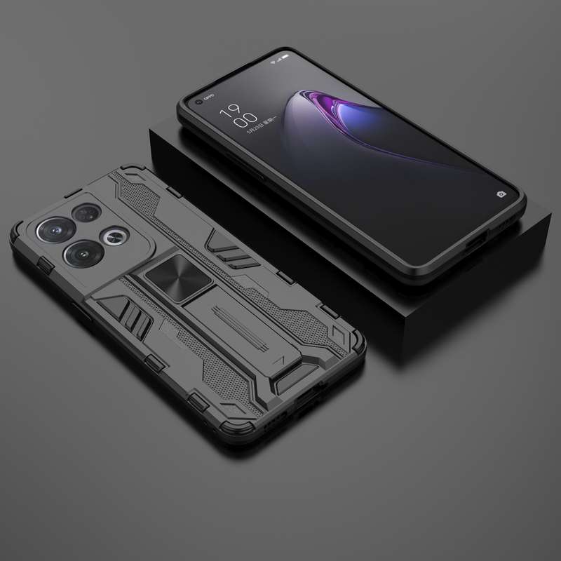 For OPPO Reno8 5G Supersonic PC + TPU Shock-proof Phone Case(Grey)