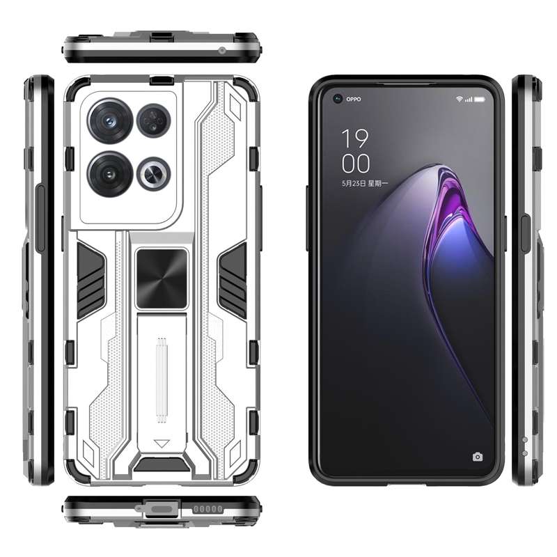 For OPPO Reno8 Pro 5G Supersonic PC + TPU Shock-proof Phone Case(Blue)
