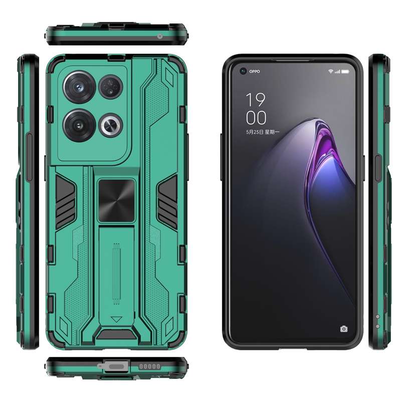 For OPPO Reno8 Pro 5G Supersonic PC + TPU Shock-proof Phone Case(Blue)