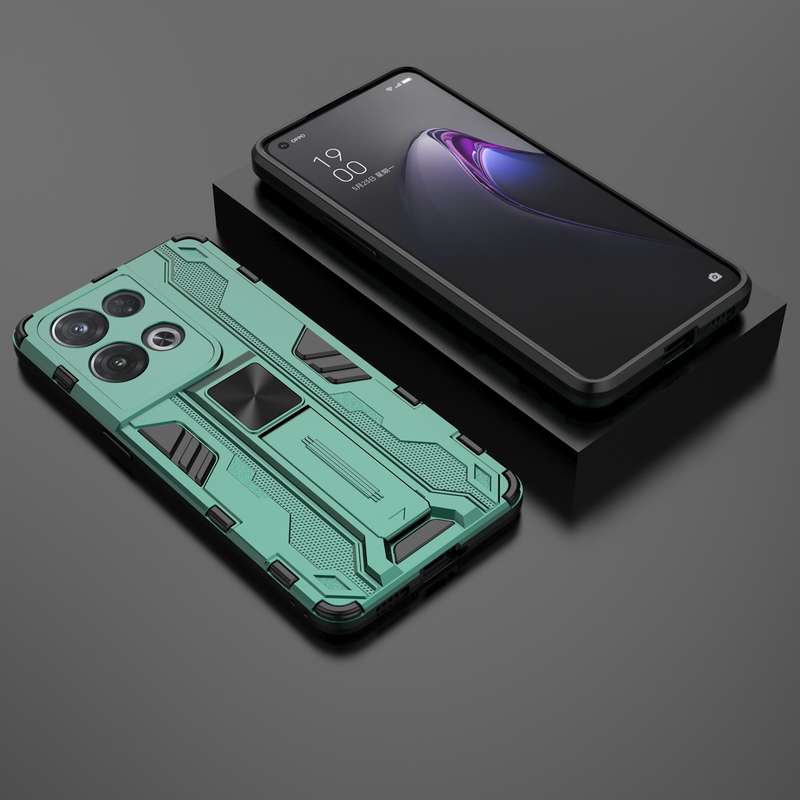 For OPPO Reno8 5G Supersonic PC + TPU Shock-proof Phone Case(Grey)