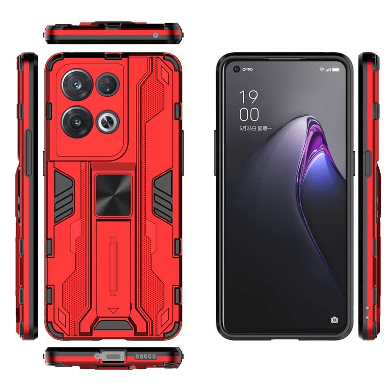For OPPO Reno8 Pro 5G Supersonic PC + TPU Shock-proof Phone Case(Blue)
