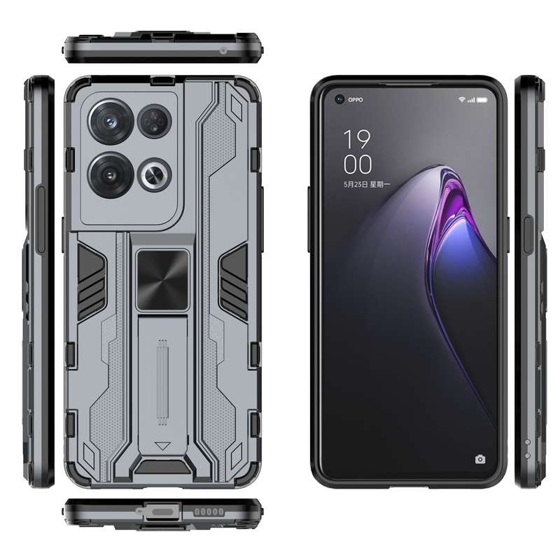 For OPPO Reno8 Pro 5G Supersonic PC + TPU Shock-proof Phone Case(Blue)